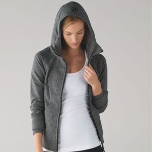 Lululemon Scuba Hoodie III Speckled Black Gray 10